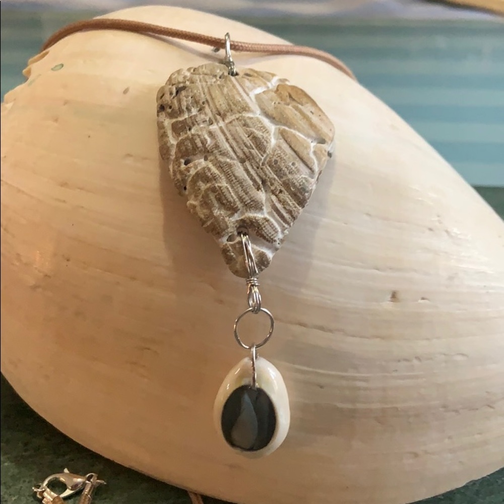 shell fragment necklace